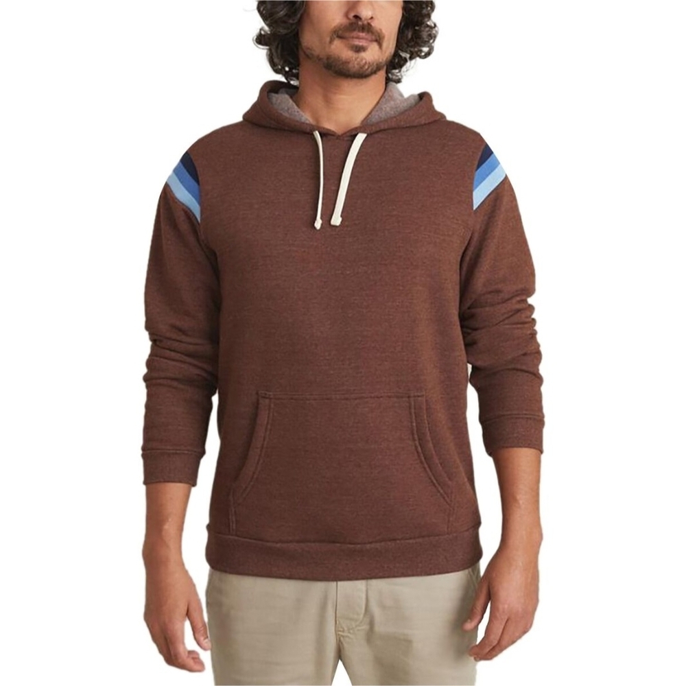 NWT Marine Layer Banks Pullover Hoodie" . Size XXL in Chocolate Brown.